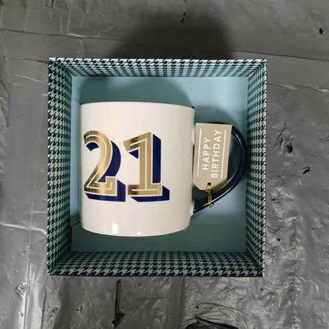 21ST BIRTHDAY MUG WITH CASE