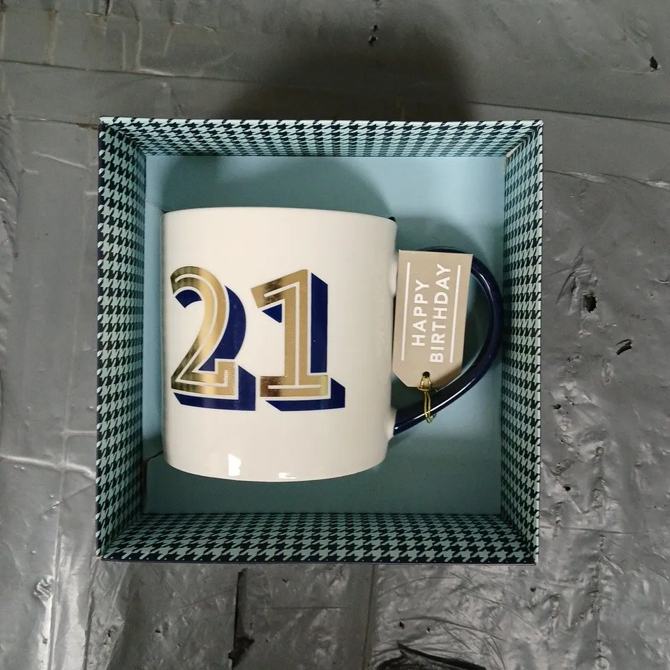 21ST BIRTHDAY MUG WITH CASE 