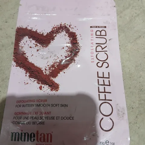 APPROXIMATELY 300 MINETAN COFFEE SCRUB – EXFOLIATING BODY SCRUB 120G