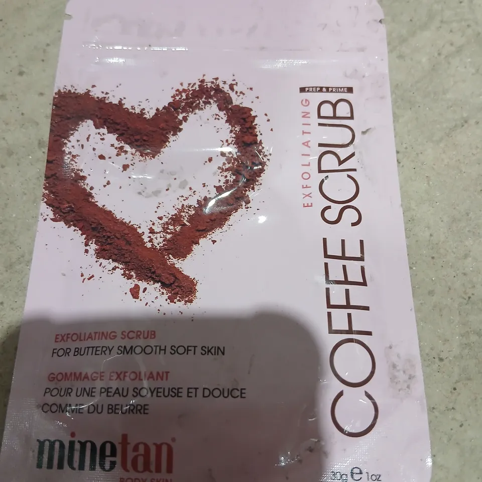 APPROXIMATELY 300 MINETAN COFFEE SCRUB – EXFOLIATING BODY SCRUB 120G