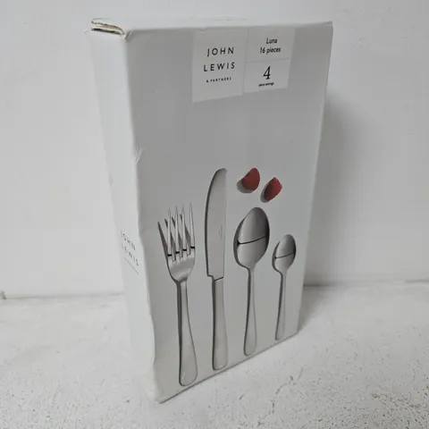 JOHN LEWIS LUNA 16-PIECE CUTLERY SET – 4 PLACE SETTINGS