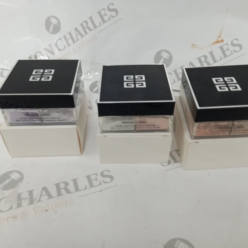 BOX OF APPROXIMATELY 20 JARS OF GIVENCHY PRISME LIBRE MATT FINISH AND ENHANCED RADIANCE LOOSE POWDER - VARIOUS COLOURS