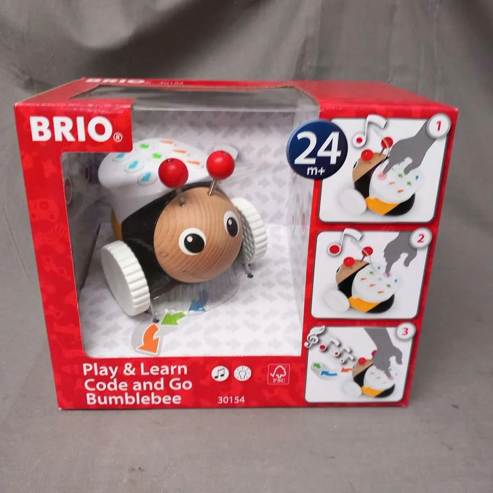 BOXED BRIO PLAY AND LEARN CODE AND GO BUMBLEBEE