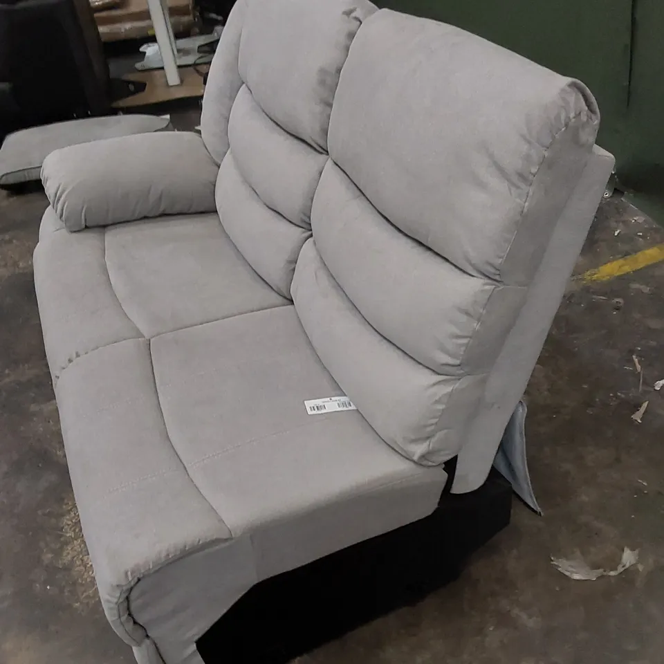 DESIGNER 2 SEATER MANUAL RECLINER SOFA UPHOLSTERED IN FABRIC 