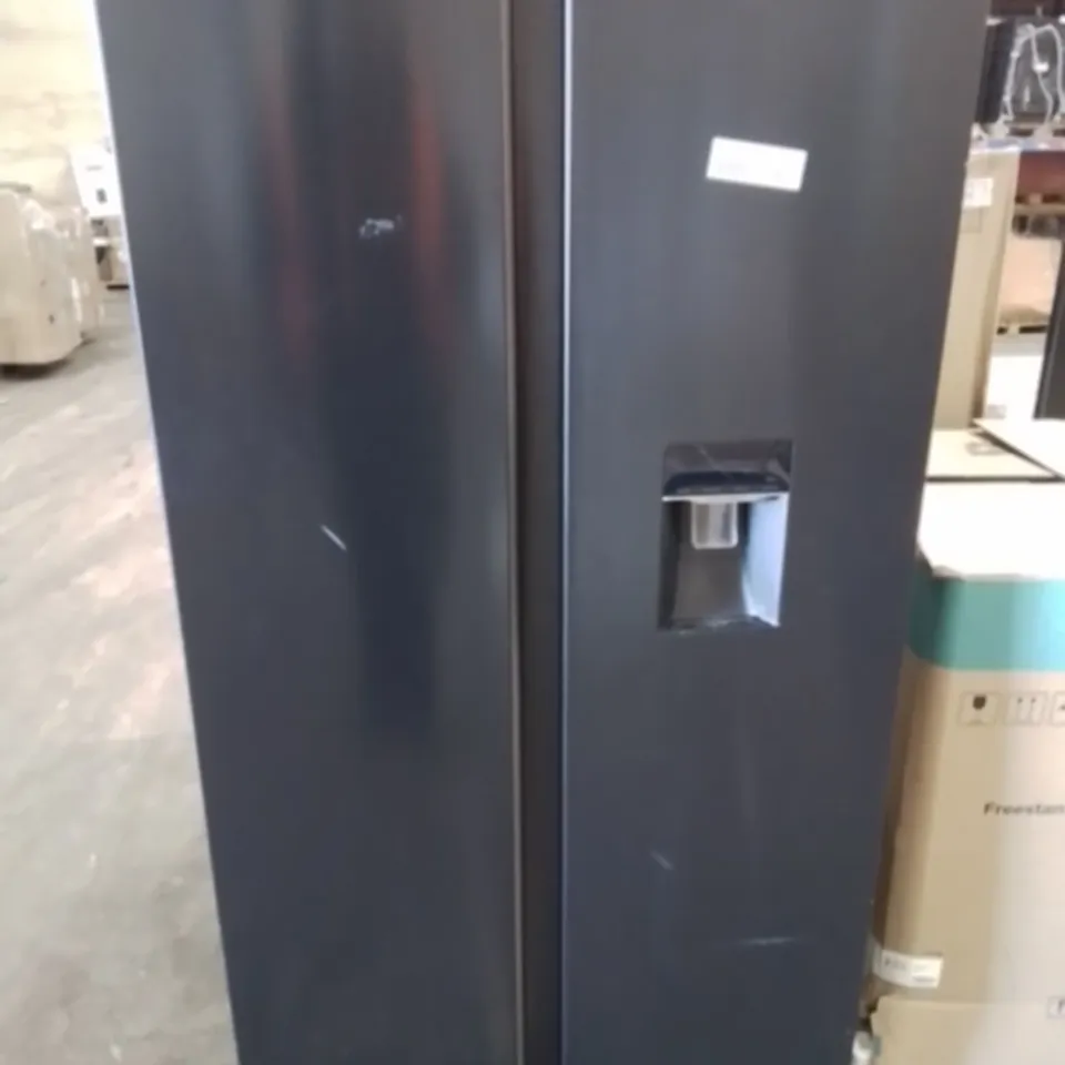 SWAN AMERICAN STYLE FRIDGE FREEZER IN BLACK WITH WATER DISPENSER (UNPLUMBED)