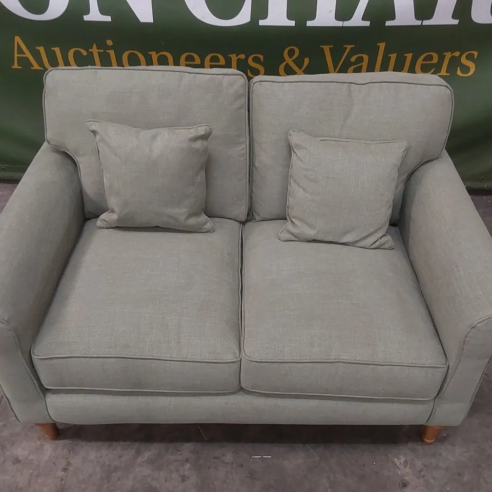 QUALITY DESIGNER WILLIAM FABRIC 2 SEATER FABRIC UPHOLSTERED SOFA