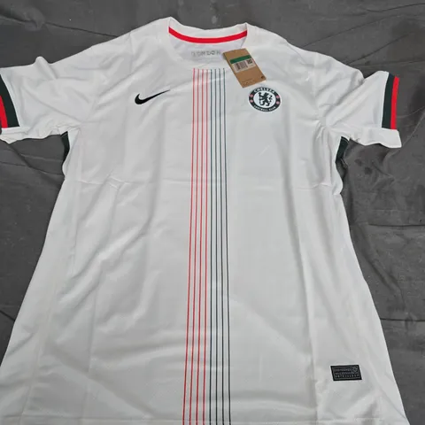 CHELSEA FC NIKE FOOTBALL SHIRT – WHITE, MENS XL