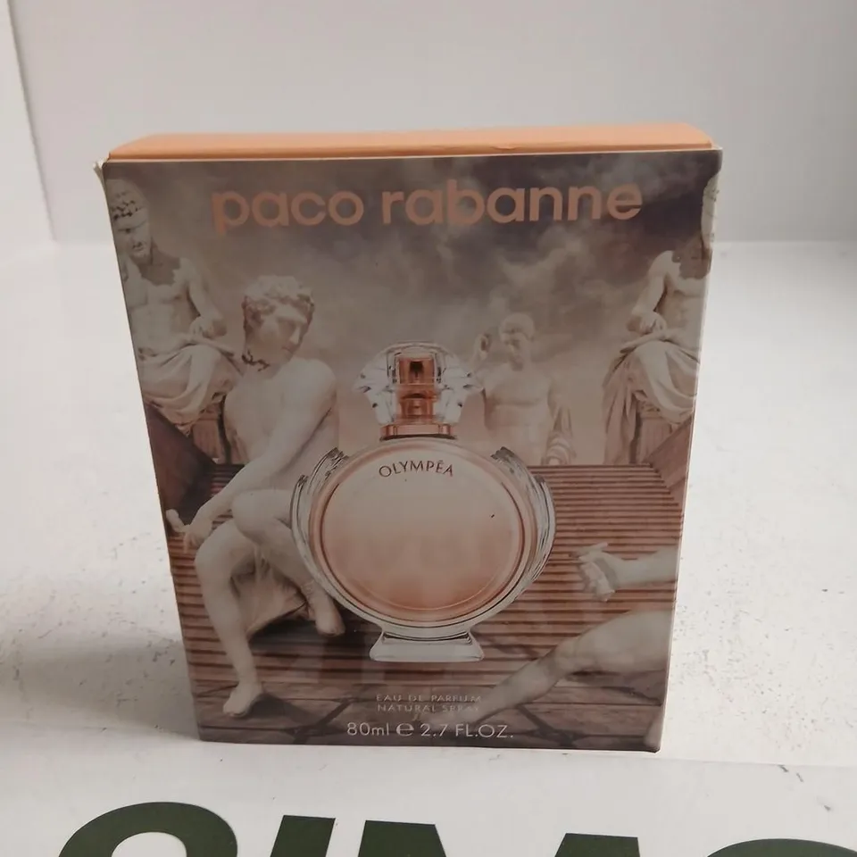 BOXED PACO RABANNE OLYMPEA EAU DE PARFUM NATURAL SPRAY 80ML TESTER DEMONSTRATION