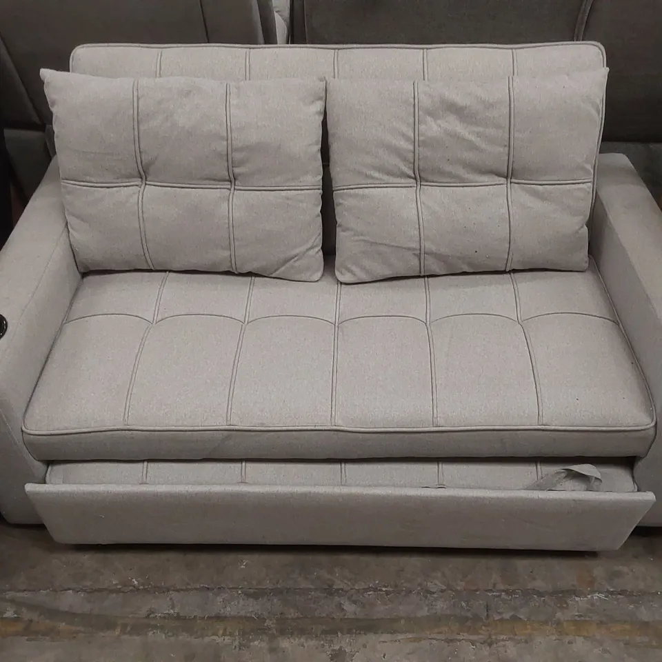 QUALITY DESIGNER FABRIC UPHOLSTERED SOFA BED