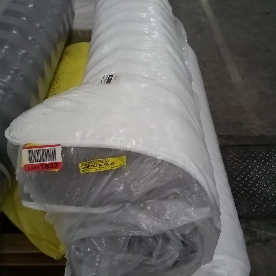 QUALITY BAGGED ROLLED 4'6" DOUBLE ADAMINE SERENITY COIL SPRING MATTRESS