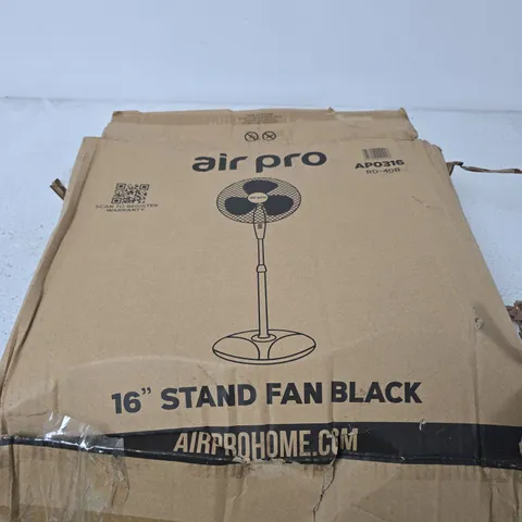 AIR PRO 16IN STAND FAN – BLACK