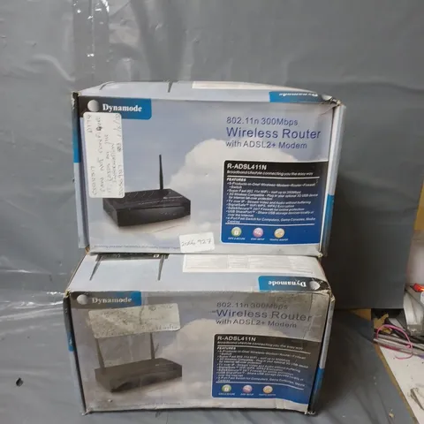 LOT OF 3 DYNAMODE WIRELESS ROUTER WITH ADSL2+ MODEM