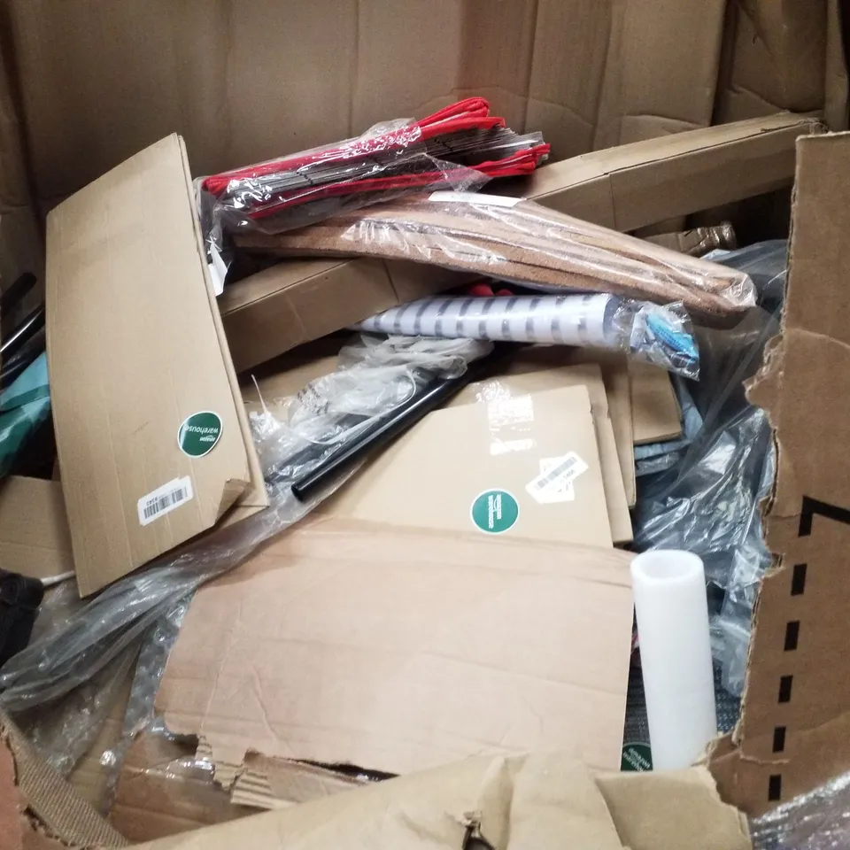 PALLET CONTAINING ASSORTED PRODUCTS INCLUDING KNITTING MACHINE, FOLDING PET CRATE, RETRACTABLE SAFETY GATE, KIDS BACKPACK & POOL FLOOR PROTECTOR 