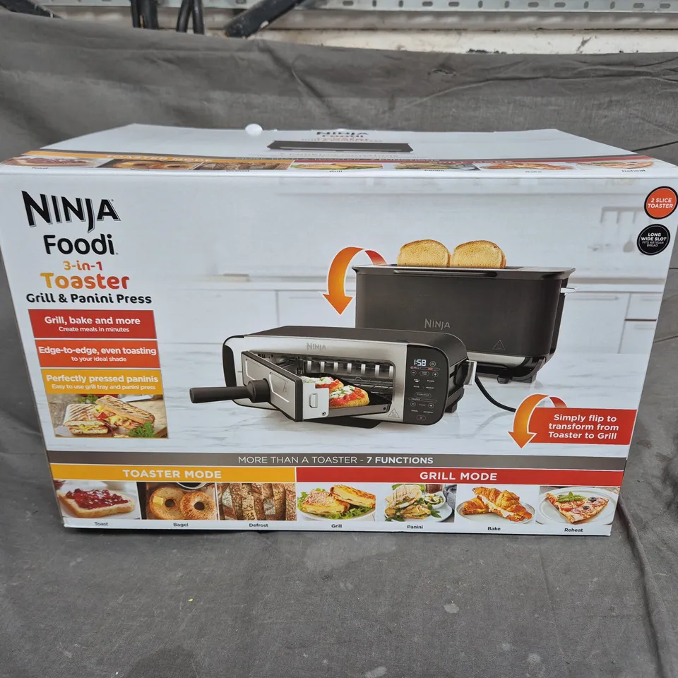 NINJA FOODI 3-IN-1 TOASTER, GRILL & PANINI PRESS - BOXED