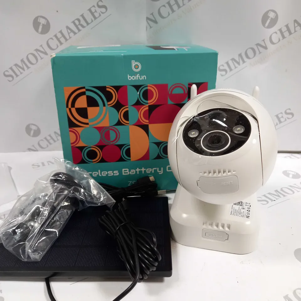 BOXED BOIFUN WIRELESS BATTERY POWERED CAMERA ZS-GX1S 