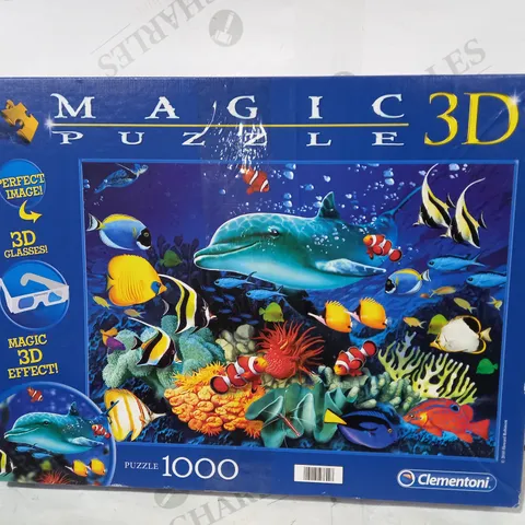CLEMENTONI 1000 PIECE MAGIC 3D JIGSAW PUZZLE
