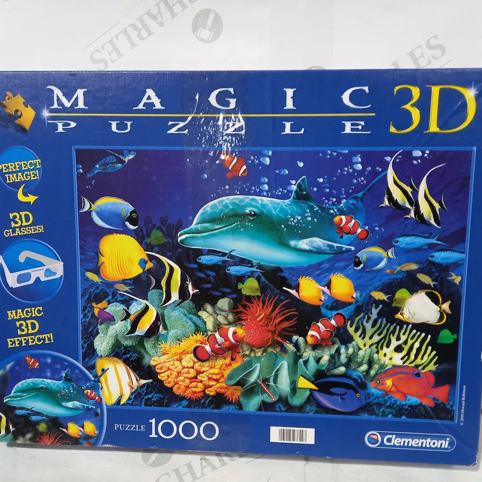 CLEMENTONI 1000 PIECE MAGIC 3D JIGSAW PUZZLE