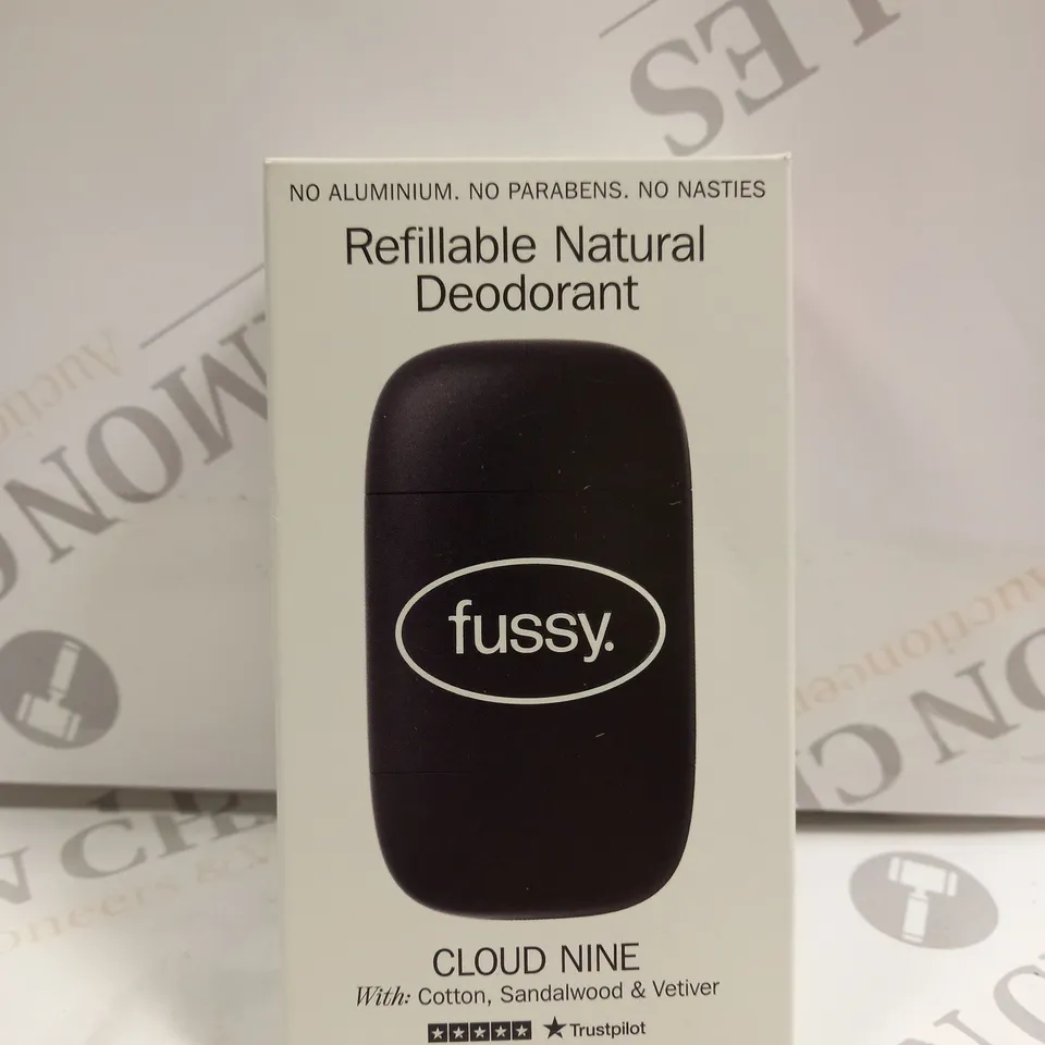 FUSSY - REFILLABLE NATURAL DEODORANT - STARTER PACK - BLACK