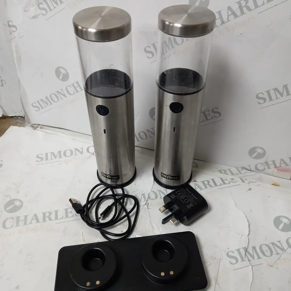 PRIME SLAT AND PEPPER GRINDER SET OF 2
