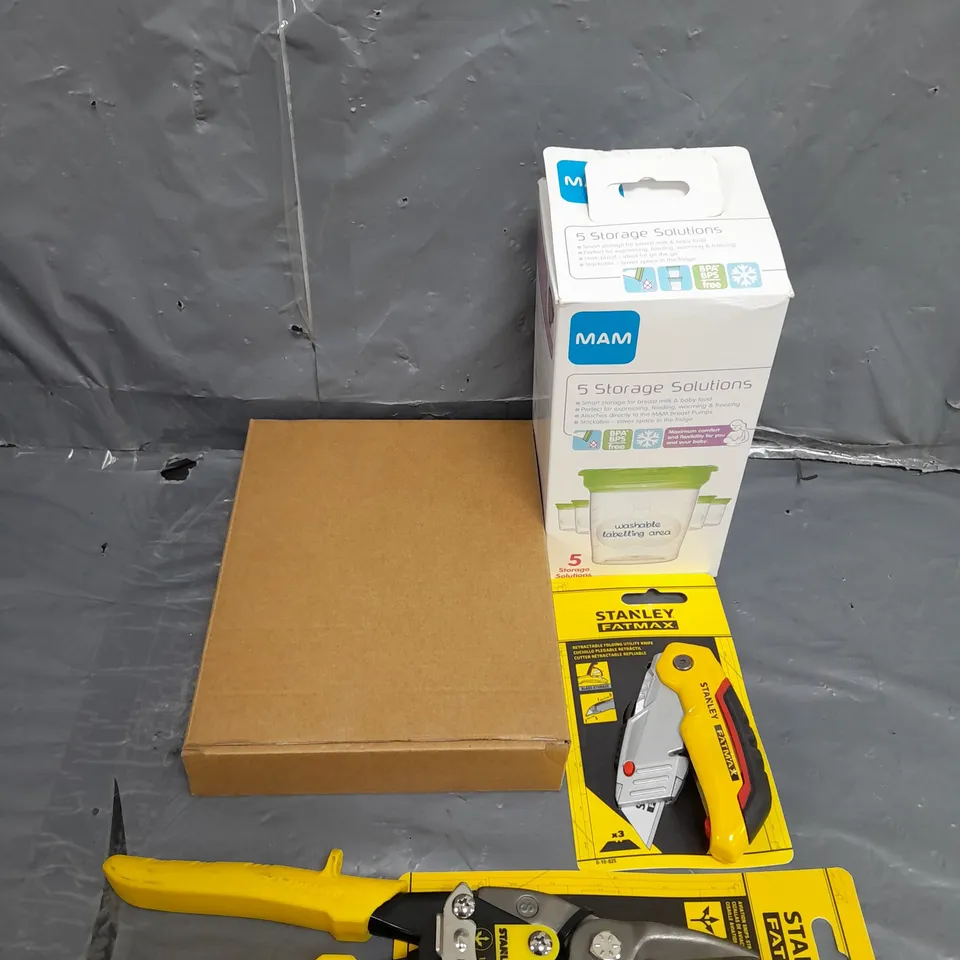 APROXIMATELY 15 ASSORTED HOUSEHOLD ITEMS TO INCLUDE TOOL KITS , BABY ACCESSORIES , ETC 