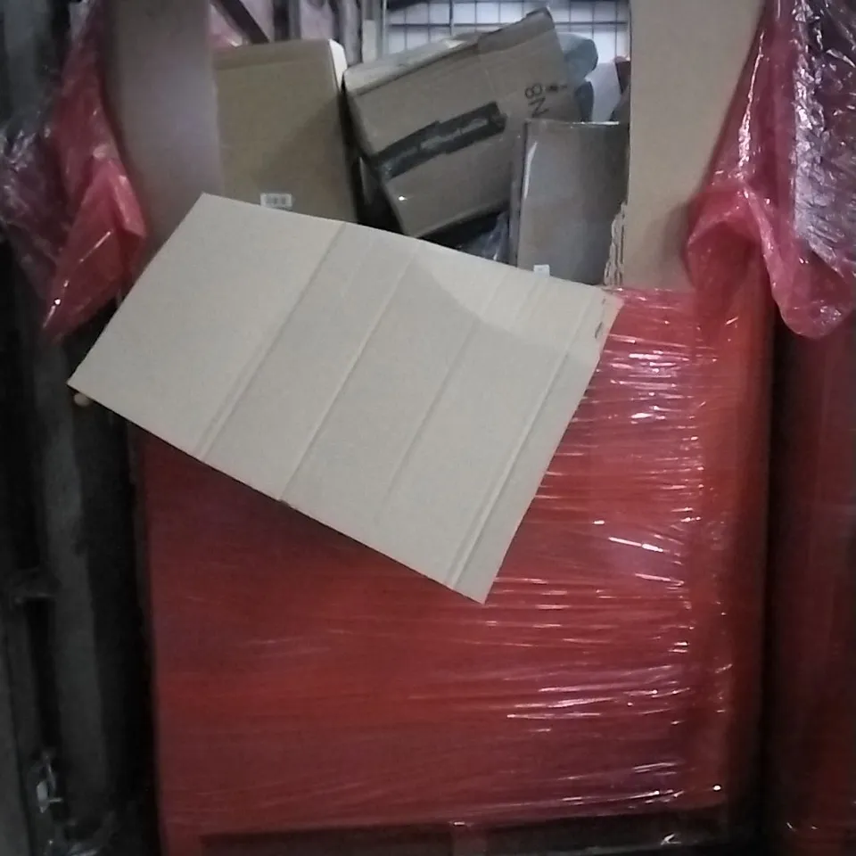 PALLET OF HOUSEHOLD ITEMS TO INCLUDE LED FLOOR LAMP, CRAZY DARTS, DINOSAUR SCOOTER,TRUNKI AND OTHER ASSORTED ITEMS...