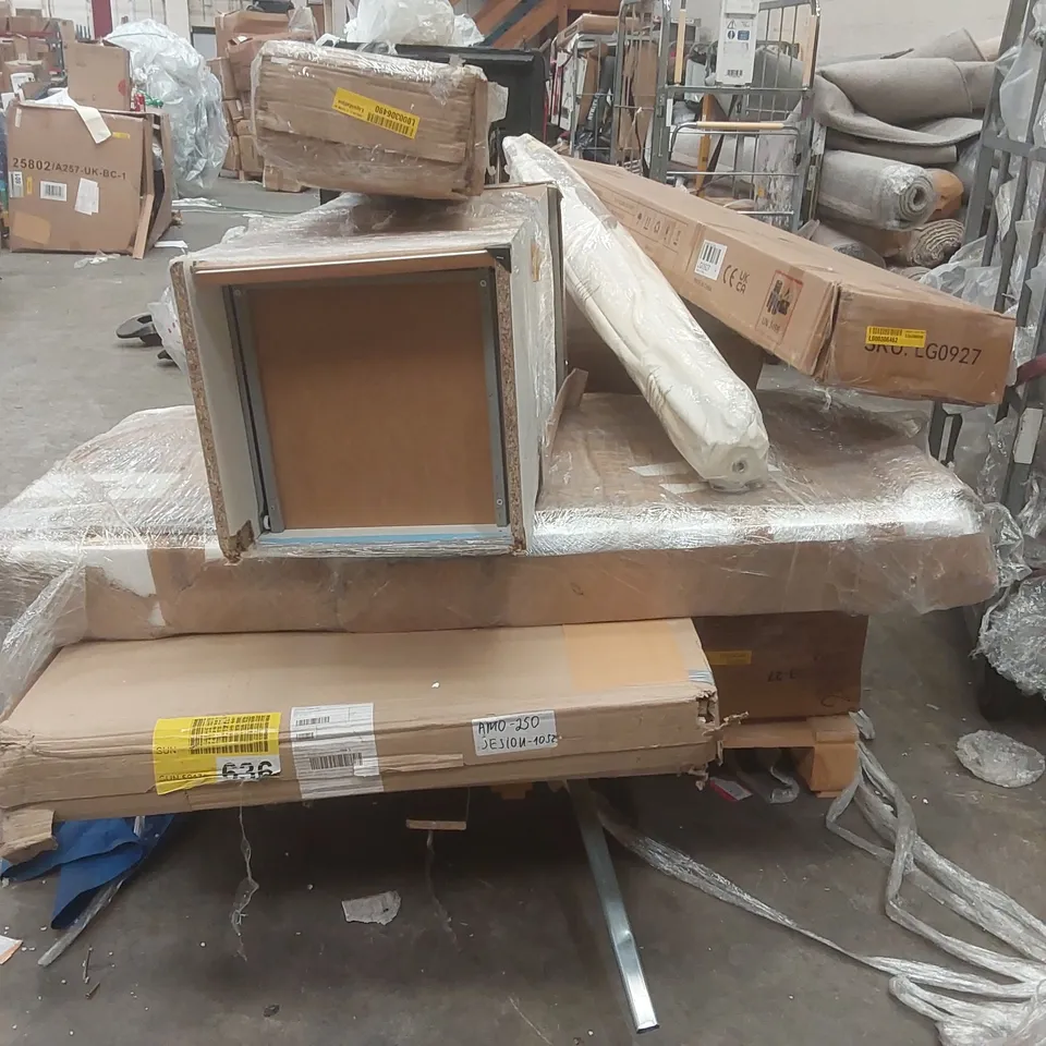 PALLET CONTAINING A VERY LARGE QUANTITY OF ASSORTED FURNITURE PARTS ECT