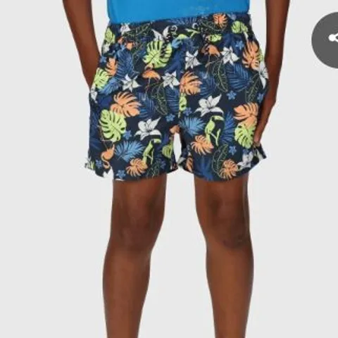 REGATTA SKANDER II LAPIS NAVY TROPICAL SHORTS SIZE 9-10 YEARS
