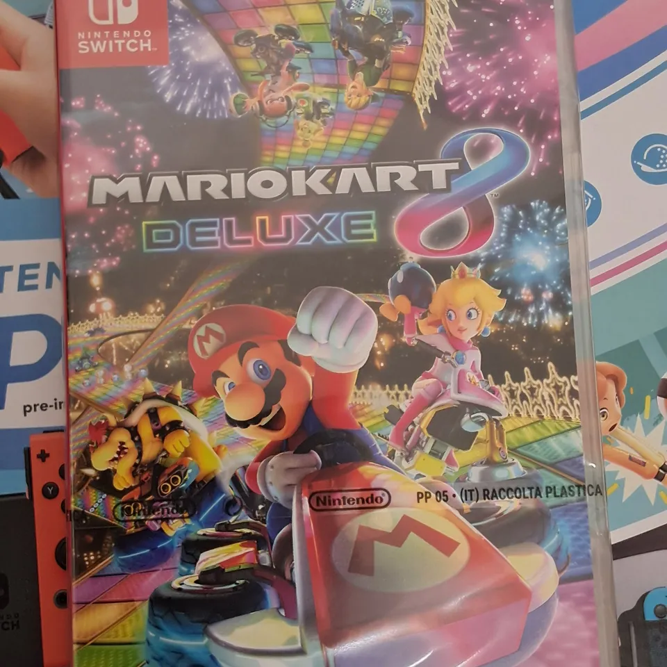 BOXED NINTENDO SWITCH SPORTS SET WITH MARIO KART 8 DELUXE