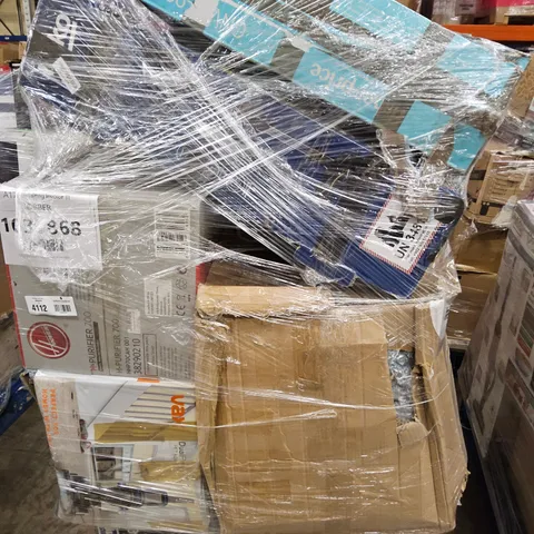 PALLET OF APPROXIMATELY 23 UNPROCESSED RAW RETURN HOUSEHOLD AND ELECTRICAL GOODS TO INCLUDE;