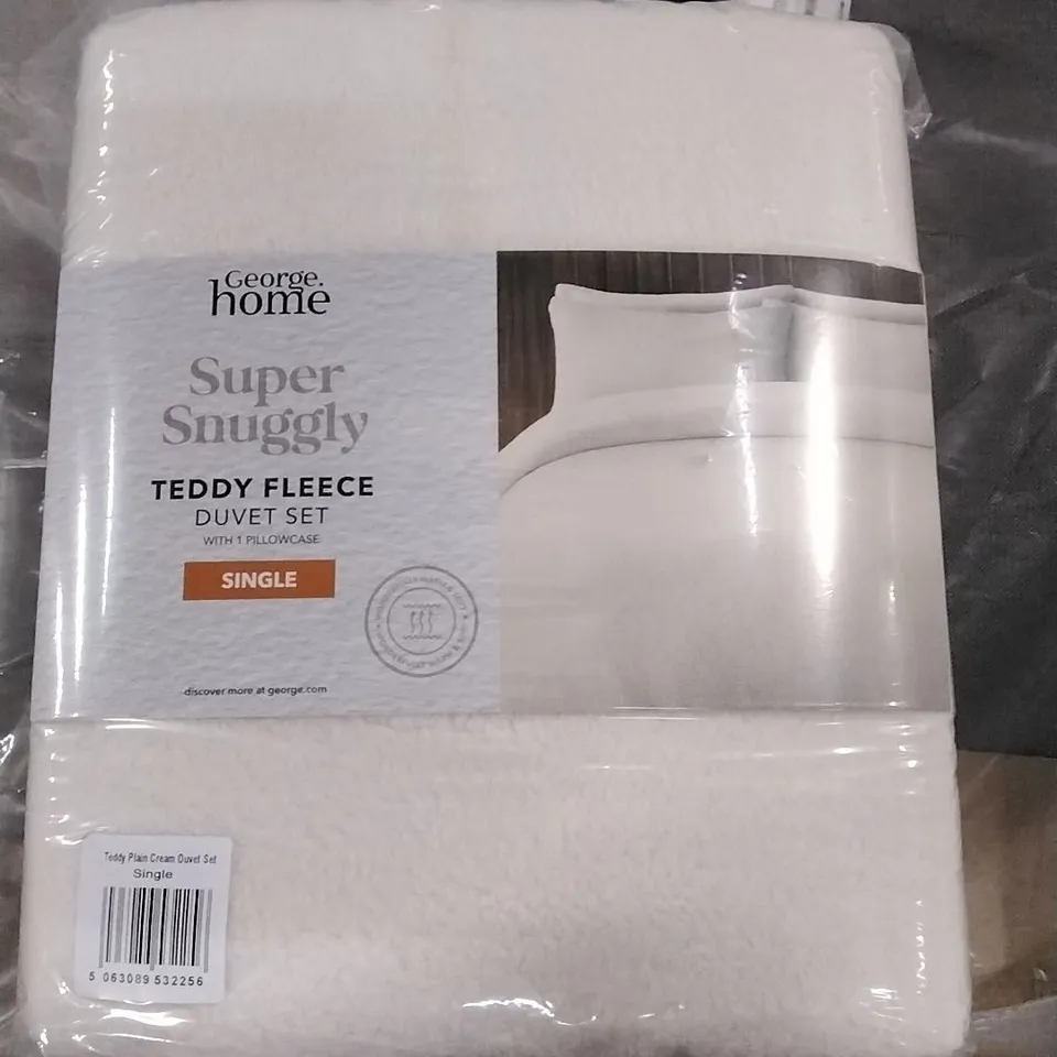 SUPER SNUGGLY TEDDY FLEECE DUVET SET - SINGLE