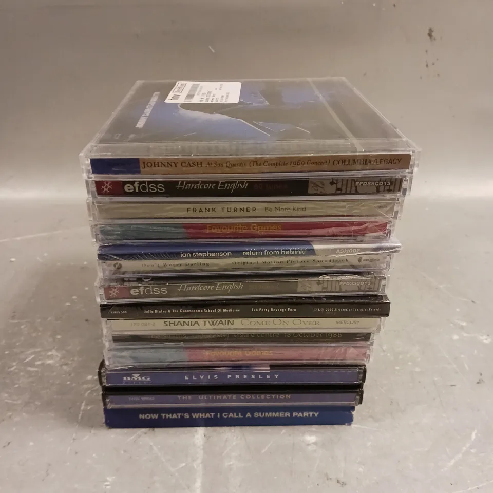 APPROXIMATELY 10 ASSORTED CD ALBUMS TO INCLUDE ELVIS, THE SMITHS, SHANIA TWAIN ETC 