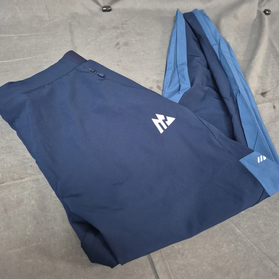 MONTREX TRACK PANTS – NAVY WITH LIGHT BLUE LINING, UK M (EUR M)