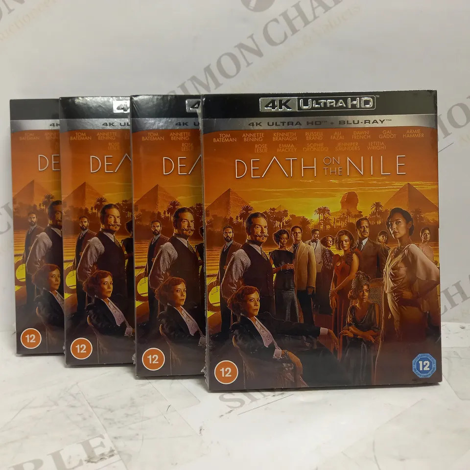 LOT OF 4 SEALED DEATH ON THE NILE BLU-RAYS