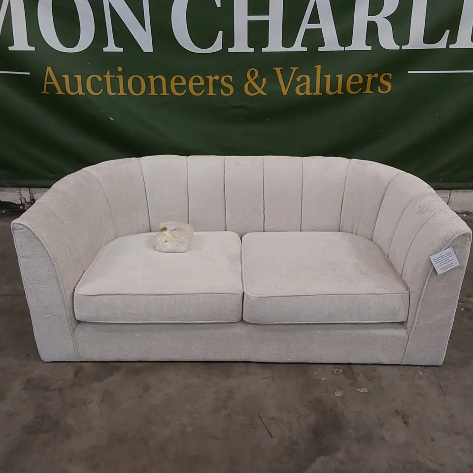 DESIGNER GUILD IVORY FABRIC 2 SEATER SOFA