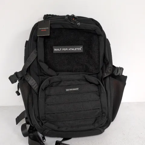 BUILT FOR ATHLETES BLACK MULTI-POCKET BACKPACK