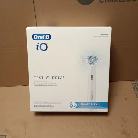 ORAL-B IO TEST DRIVE REFILL KIT – 25 BRUSH HEADS, 30 PROTECTIVE SHEATHS, INSTRUCTION MANUAL 