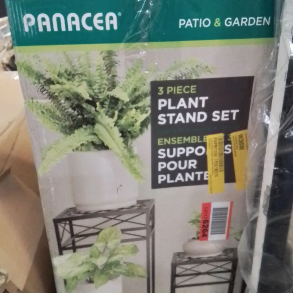 BOXED BUCKLEY METAL WEATHER RESISTANT PLANT STAND