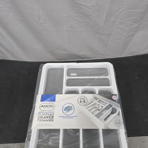 ADDIS EXTENDABLE DRAWER ORGANISER – 6–8 COMPARTMENTS