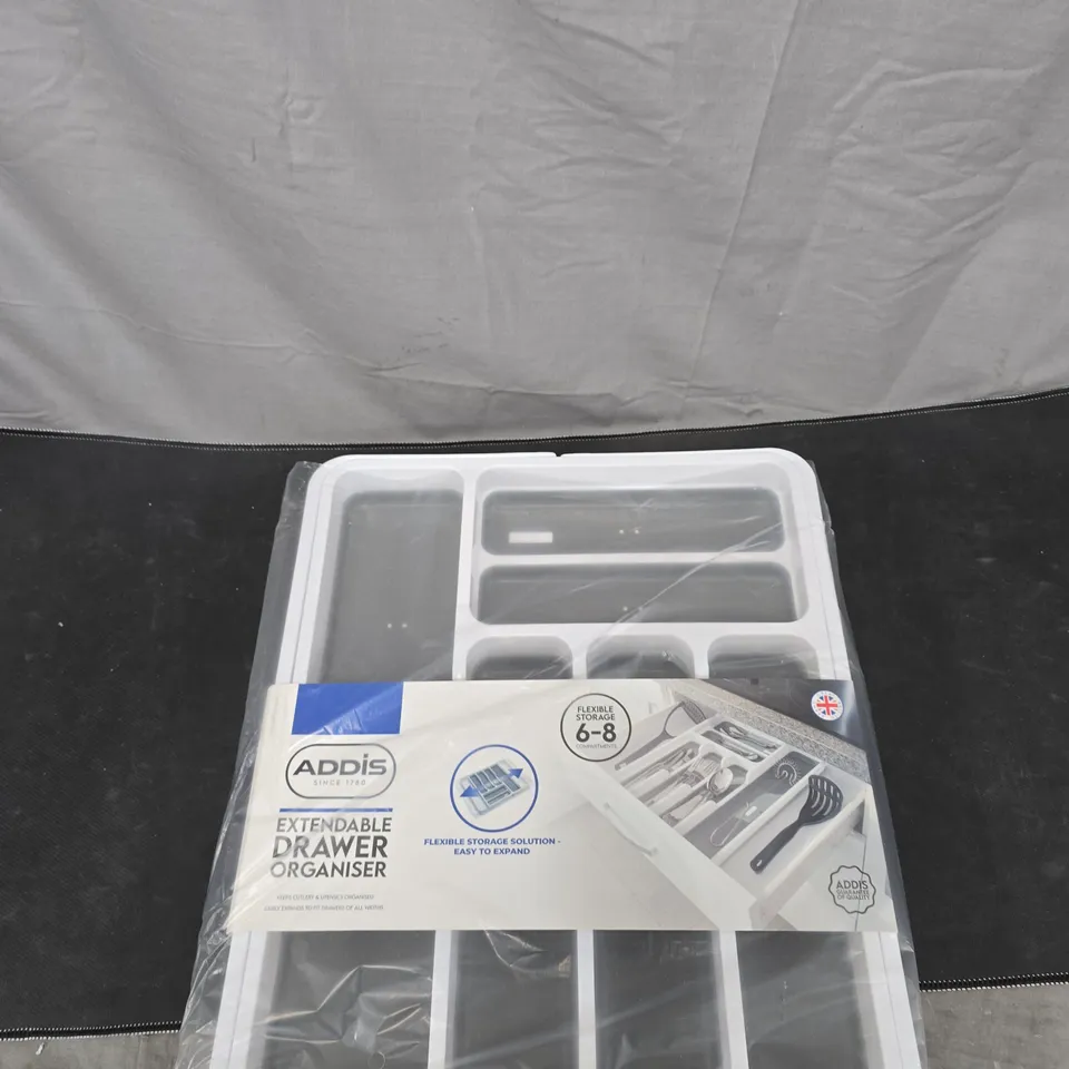 ADDIS EXTENDABLE DRAWER ORGANISER – 6–8 COMPARTMENTS