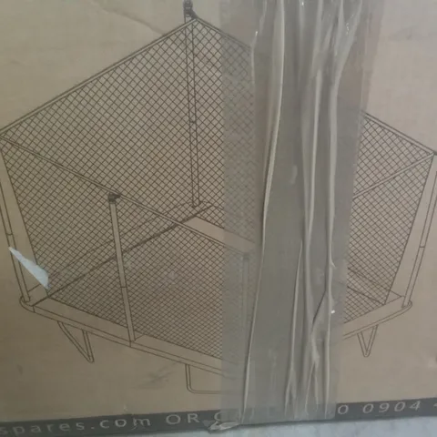 BOXED 12FT×8 BOUNCE PRO RECTANGULAR TRAMPOLINE & ENCLOSURE