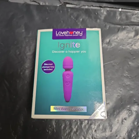 LOVEHONEY IGNITE MINI WAND VIBRATOR (PURPLE)