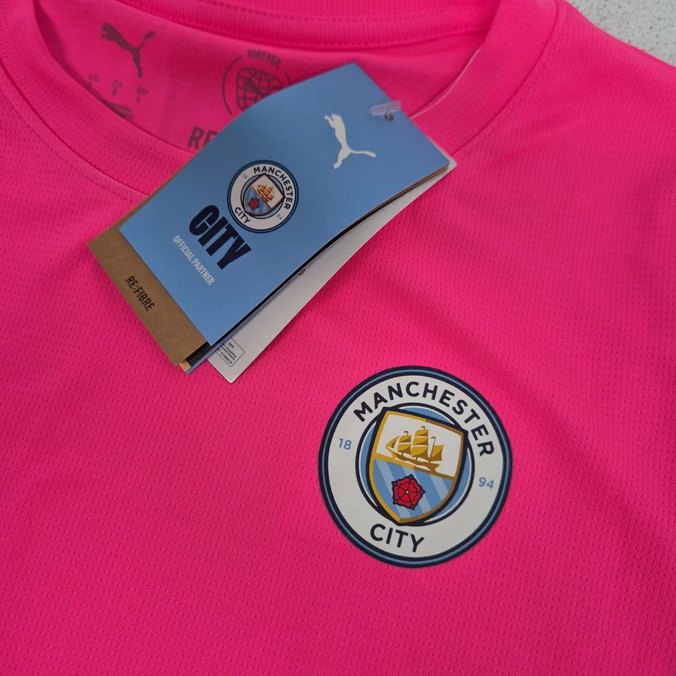 MANCHESTER CITY FC PINK TRAINING JERSEY W - LARGE