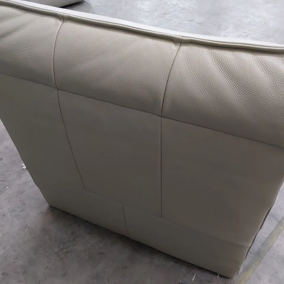 DESIGNER MISSOURI ARMLESS UNIT CREAM LEATHER 