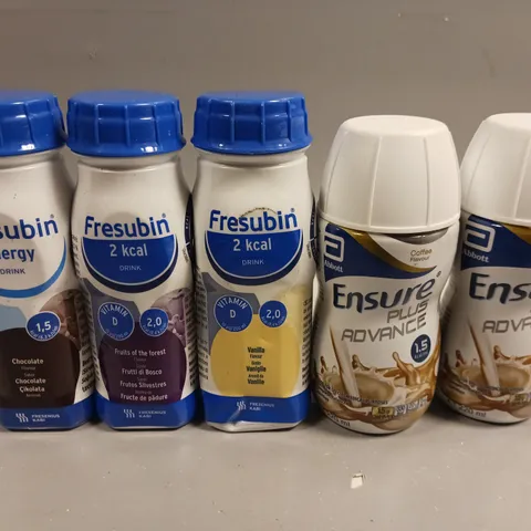 APPROXIMATELY 20 SEALED FOOD SUPPLEMENT DRINKS TO CONTAIN ABBOTT ENSURE PLUS & FRESUBIN 