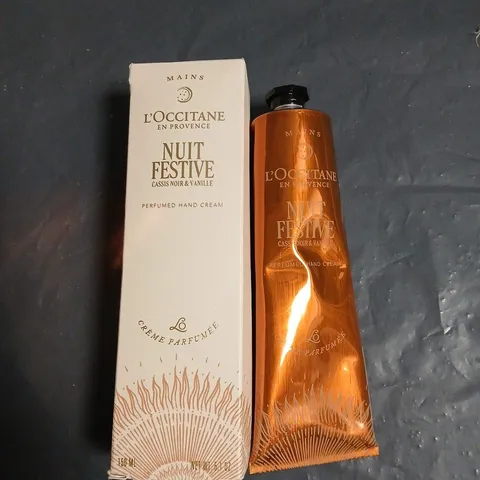 L'OCCITANE NUIT FESTIVE HAND CREAM – CASSIS NOIR & VANILLE, 150 ML