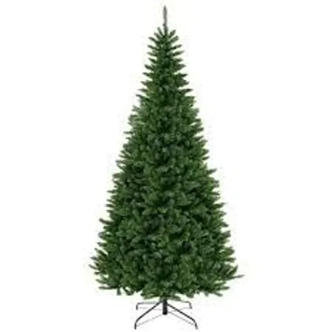 BOXED 8 FT PRE-LIT ARTIFICIAL CHRISTMAS TREE WITH 360 WARM WHITE LED LIGHTS 