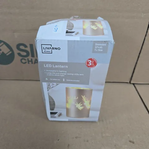 BOXED LIVARINO LED LANTERN