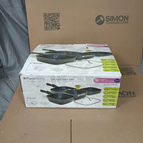 FLAVORSTONE DIAMOND EDITION 9-PIECE PAN SET (BOXED)