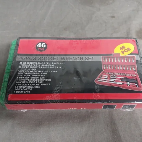 46-PIECE SOCKET WRENCH SET – RED & BLACK BOX