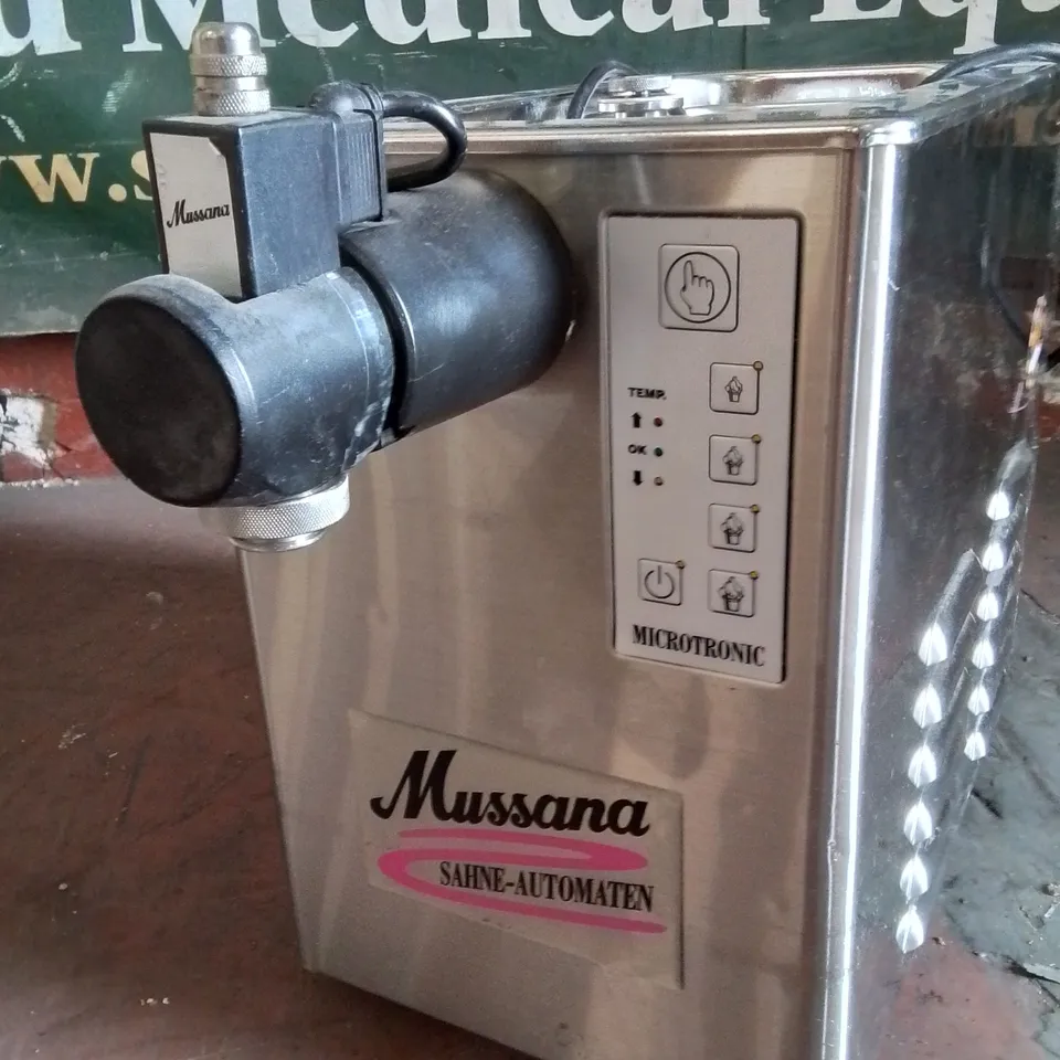MUSSANA MICROTRONIC 4-L WHIPPED CREAM MACHINE